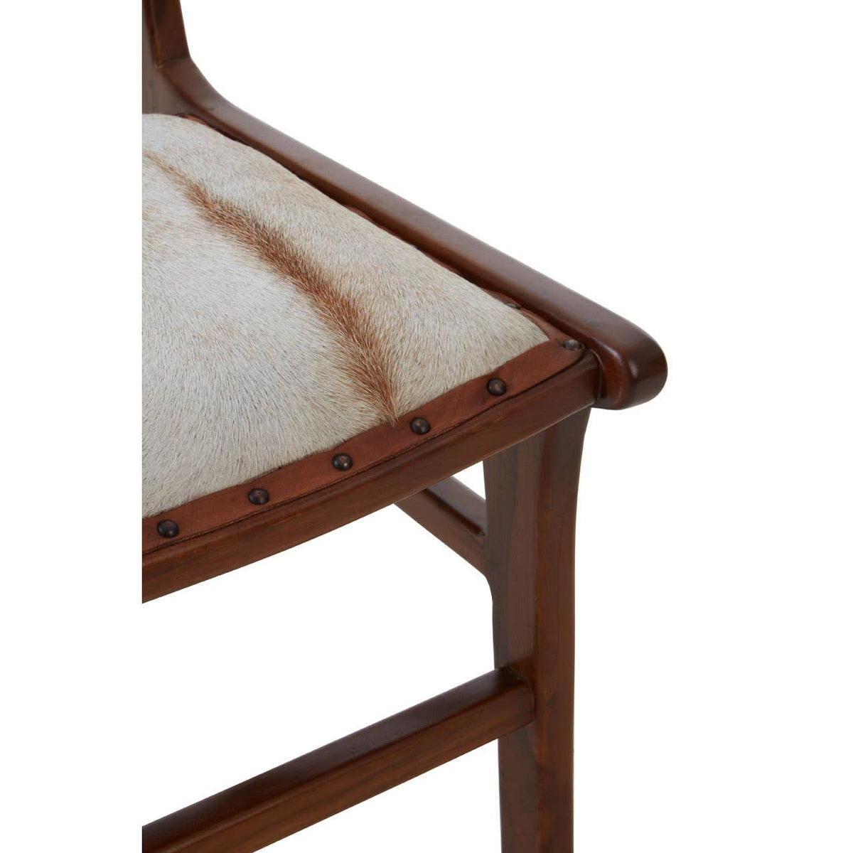 Kendari Dining Chair With Natural Cow Leather.