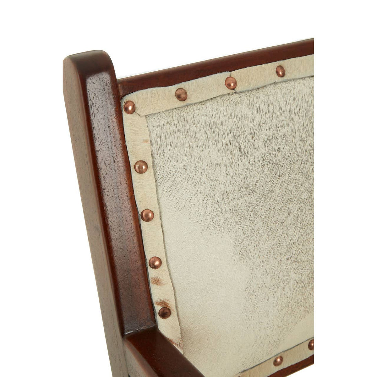 Kendari Leather Teak Wood Dining Chair.