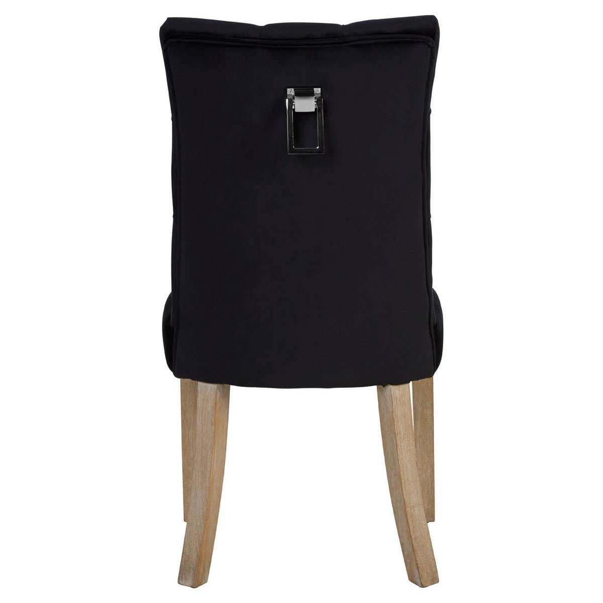 Kensington Townhouse Black Buttoned Dining Chair.