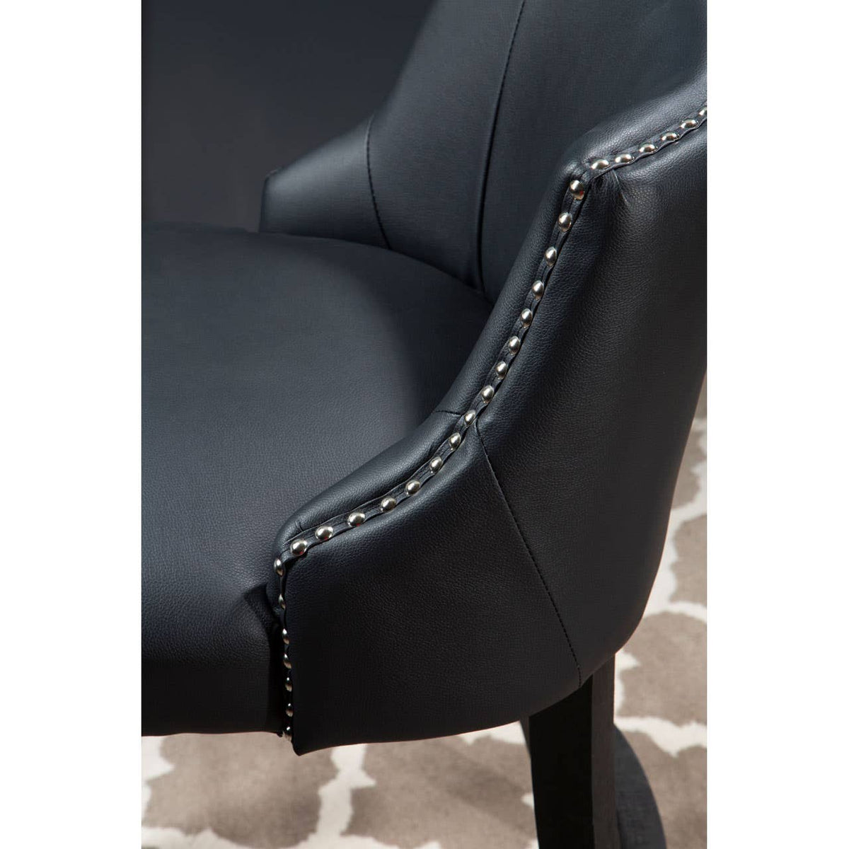 Kensington Townhouse Black Hevea Bar Chair.