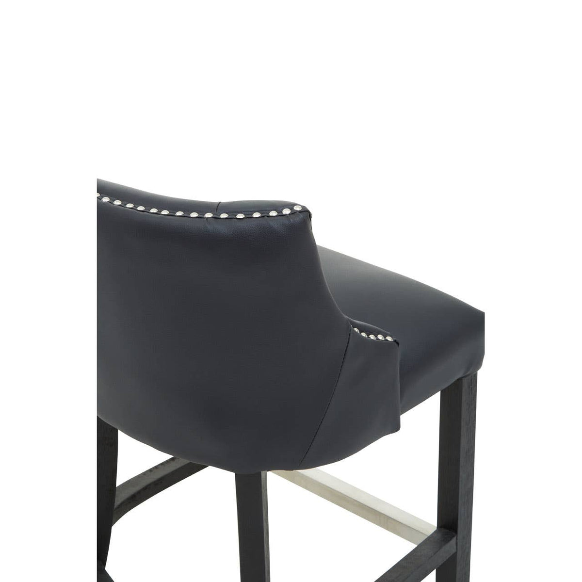 Kensington Townhouse Black Hevea Bar Chair.