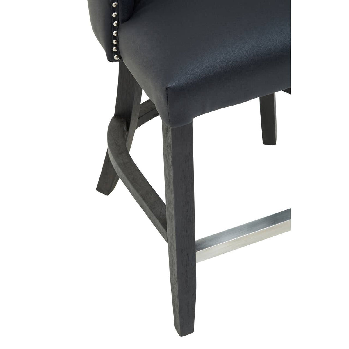 Kensington Townhouse Black Hevea Bar Chair.