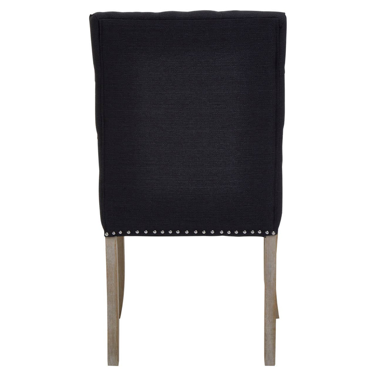 Kensington Townhouse Black Linen Dining Chair.