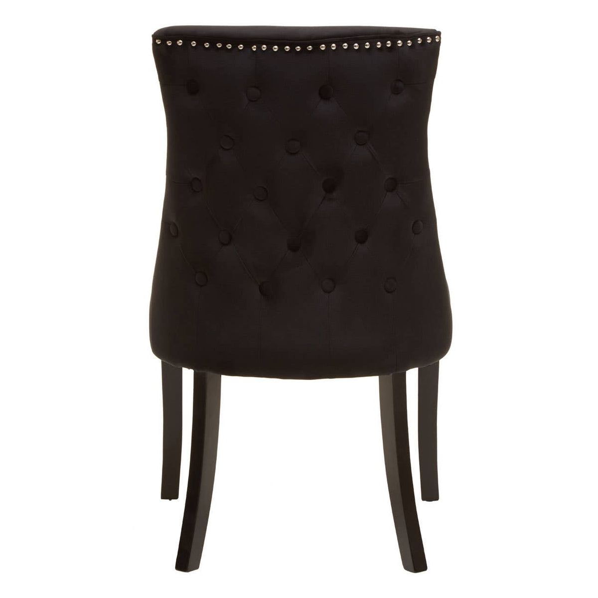 Kensington Townhouse Black Velvet Dining Chair.