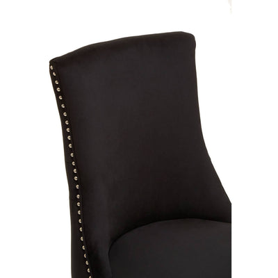 Noosa & Co. Dining Kensington Townhouse Black Velvet Dining Chair House of Isabella UK