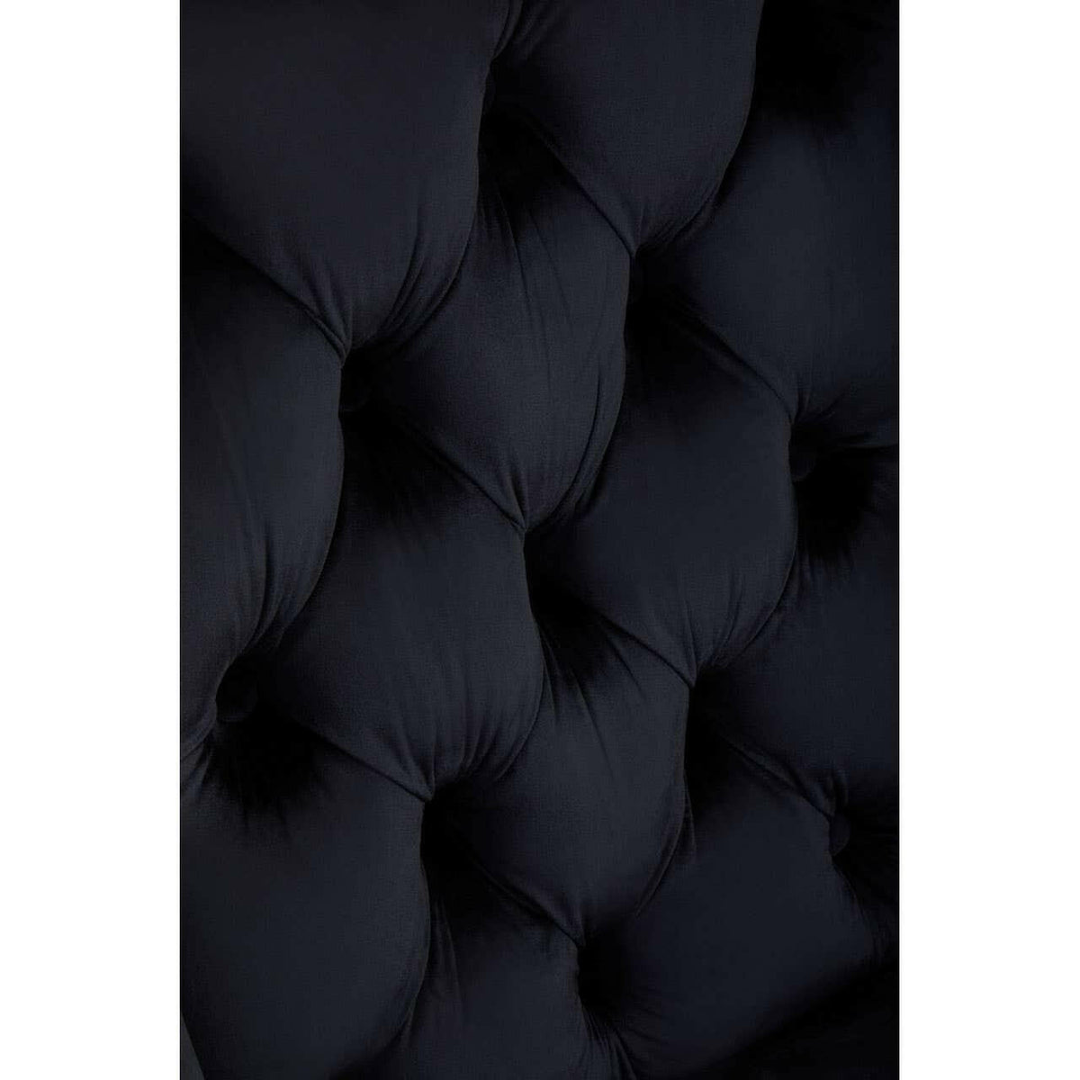 Kensington Townhouse Black Velvet Dining Chair.