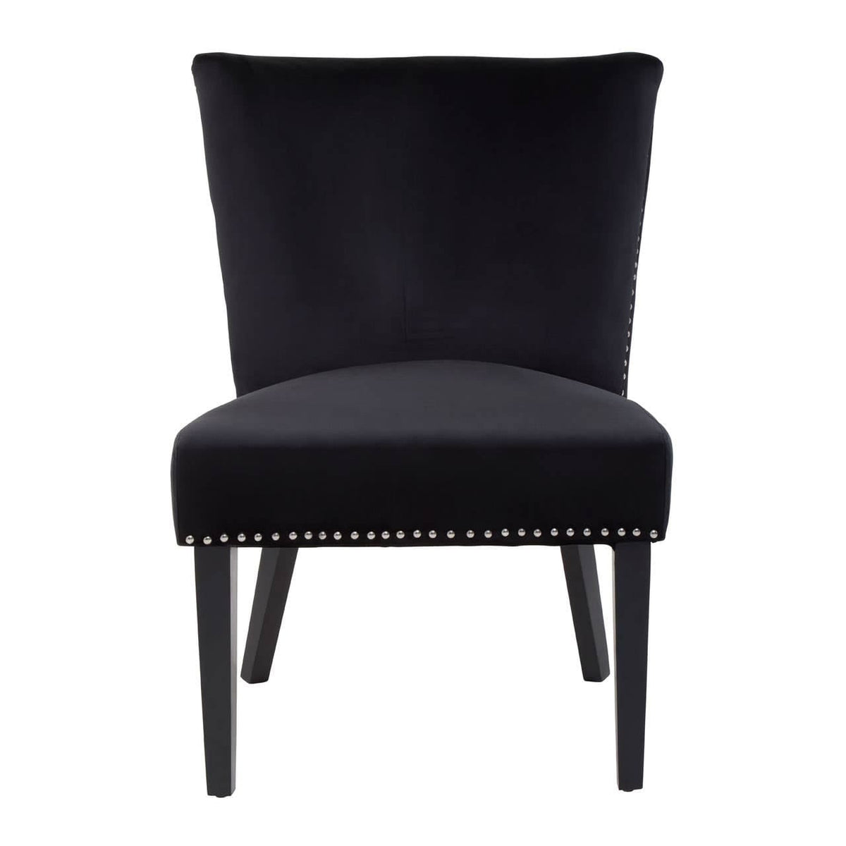 Kensington Townhouse Black Winged Dining Chair.
