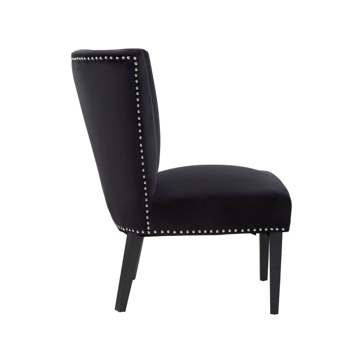 Kensington Townhouse Black Winged Dining Chair.