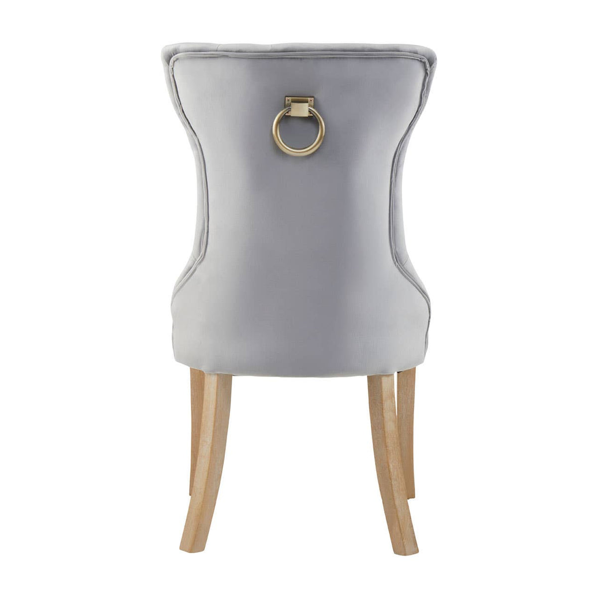 Kensington Townhouse Grey Buttoned Dining Chair.
