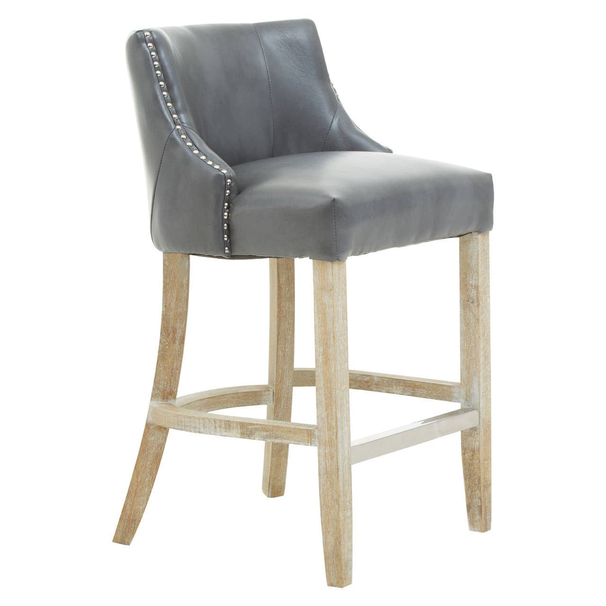 Kensington Townhouse Grey Hevea Bar Chair.