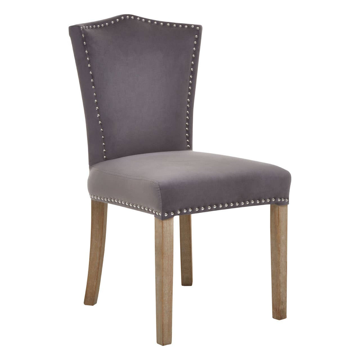 Kensington Townhouse Grey Velvet Dining Chair.