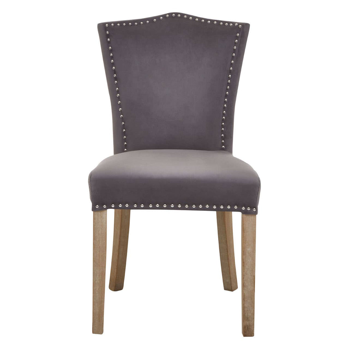 Kensington Townhouse Grey Velvet Dining Chair.