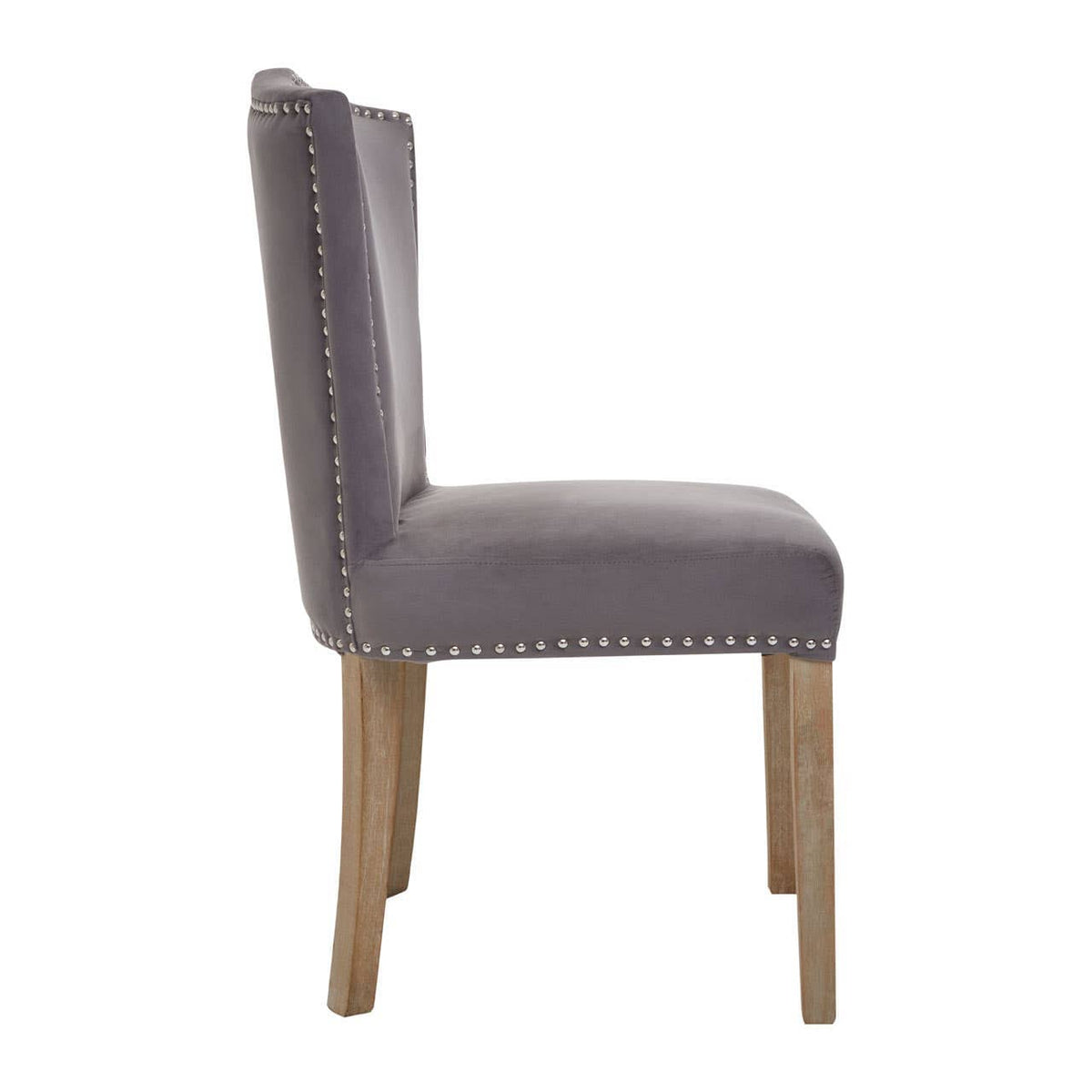 Kensington Townhouse Grey Velvet Dining Chair.