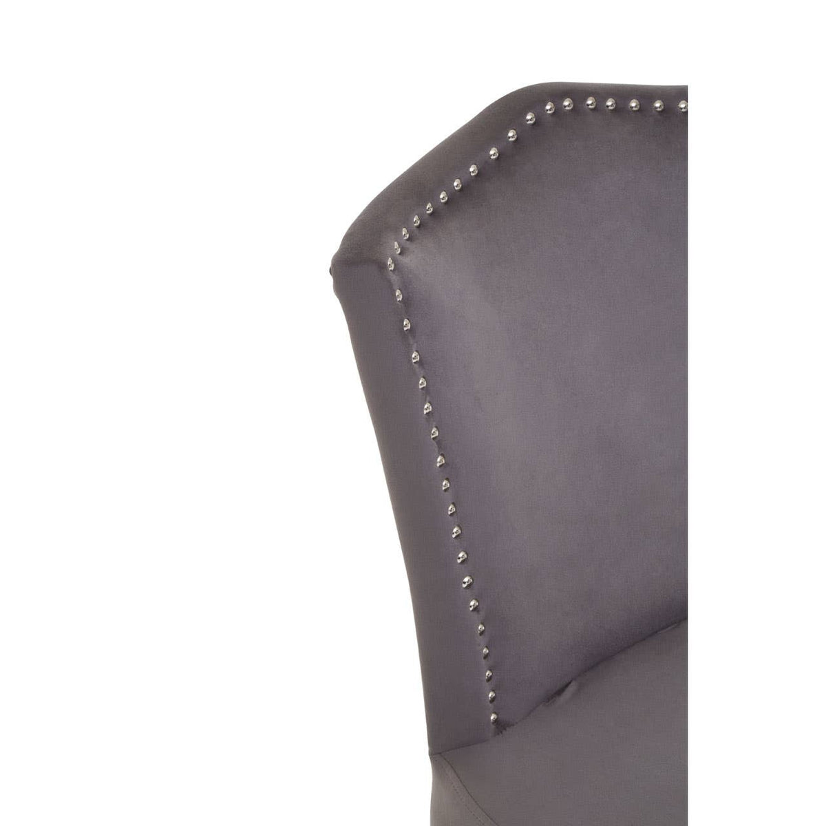 Kensington Townhouse Grey Velvet Dining Chair.