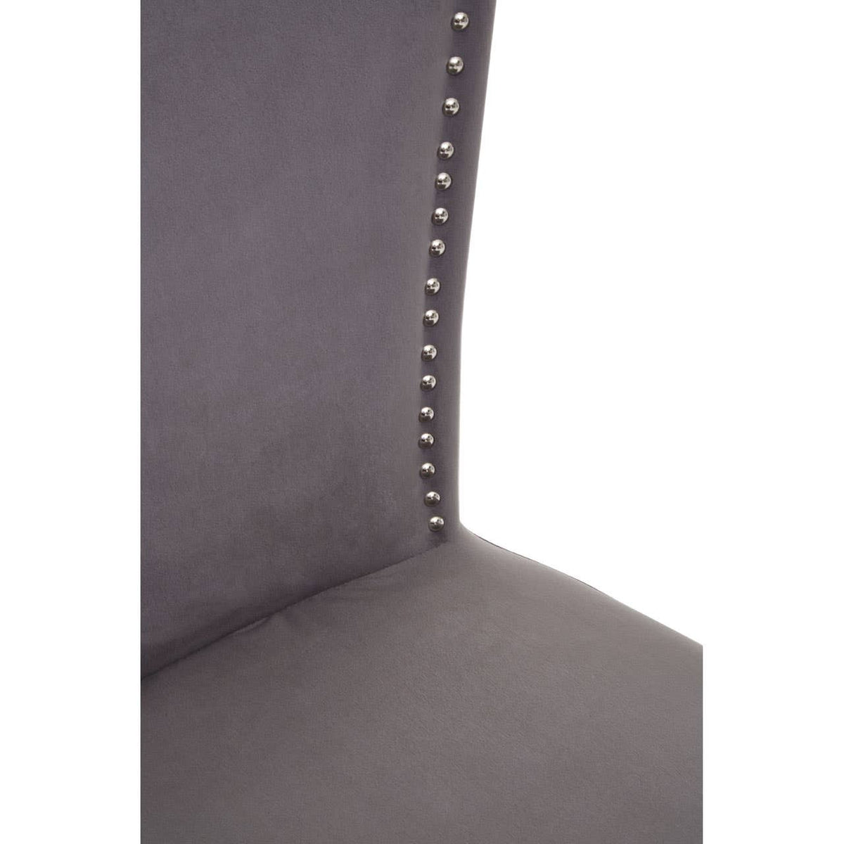 Kensington Townhouse Grey Velvet Dining Chair.