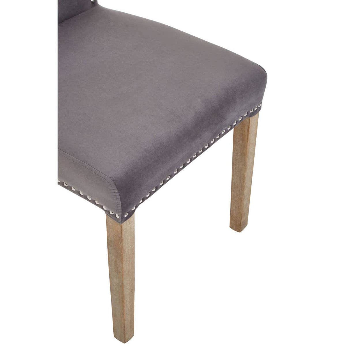 Kensington Townhouse Grey Velvet Dining Chair.