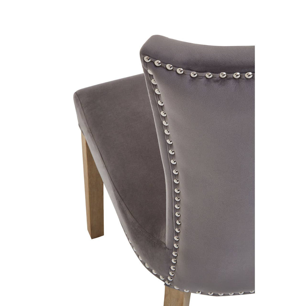 Kensington Townhouse Grey Velvet Dining Chair.