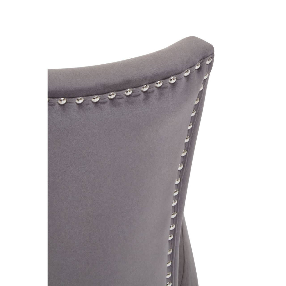 Kensington Townhouse Grey Velvet Dining Chair.