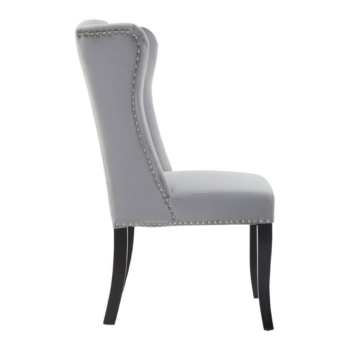 Kensington Townhouse Grey Velvet Dining Chair.