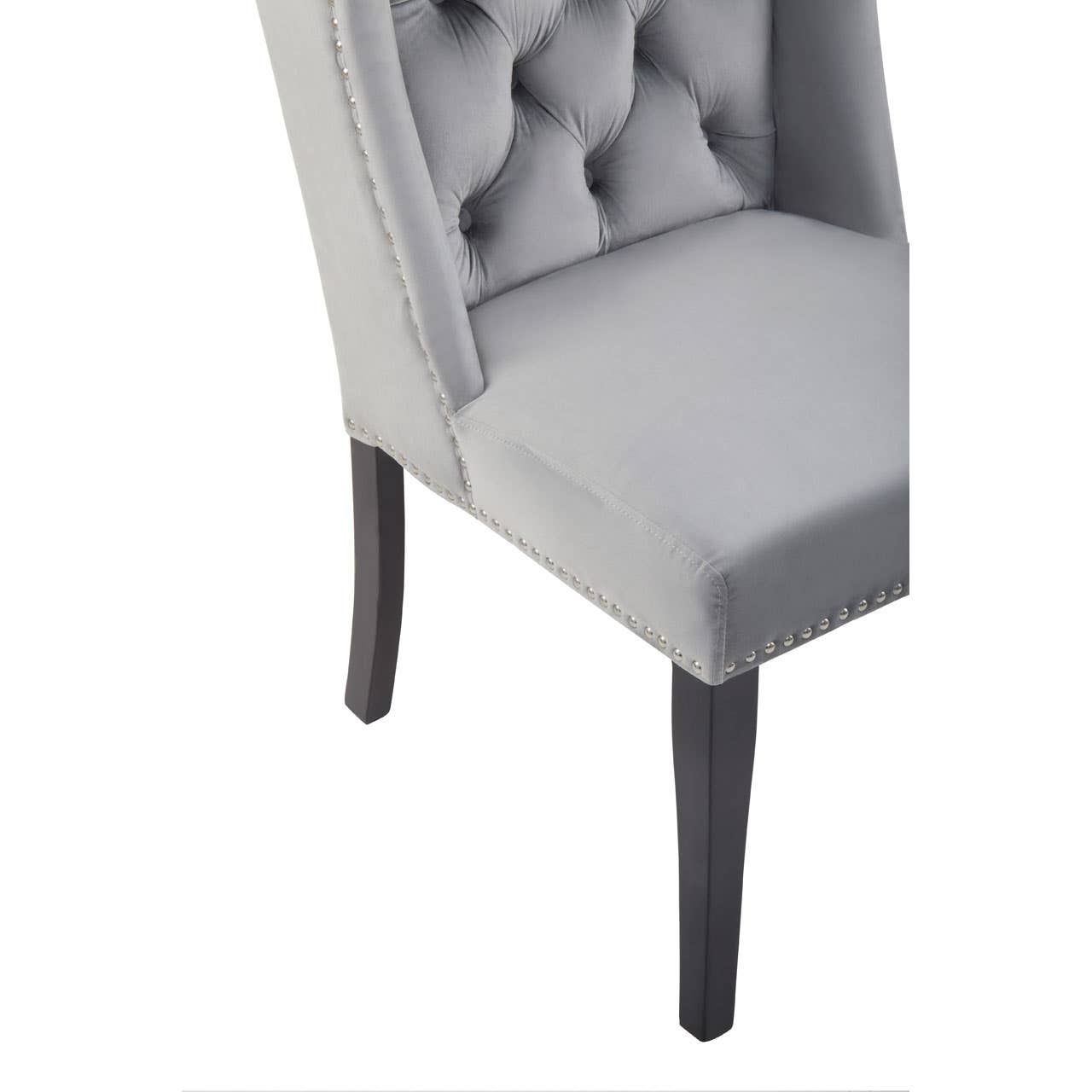 Noosa & Co. Dining Kensington Townhouse Grey Velvet Dining Chair House of Isabella UK