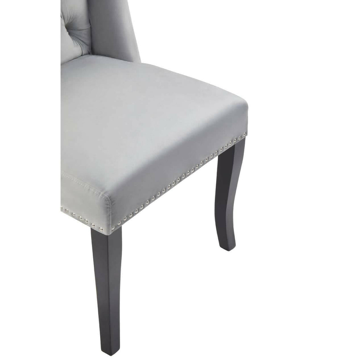 Kensington Townhouse Grey Velvet Dining Chair.