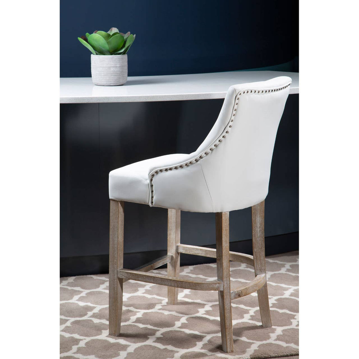 Kensington Townhouse Ivory Bar Chair.