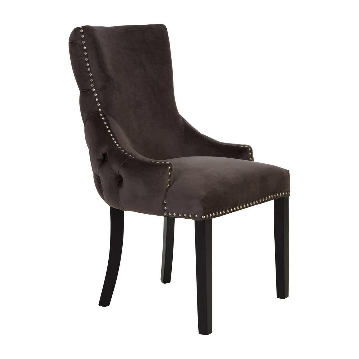 Kensington Townhouse Mink Velvet Dining Chair.