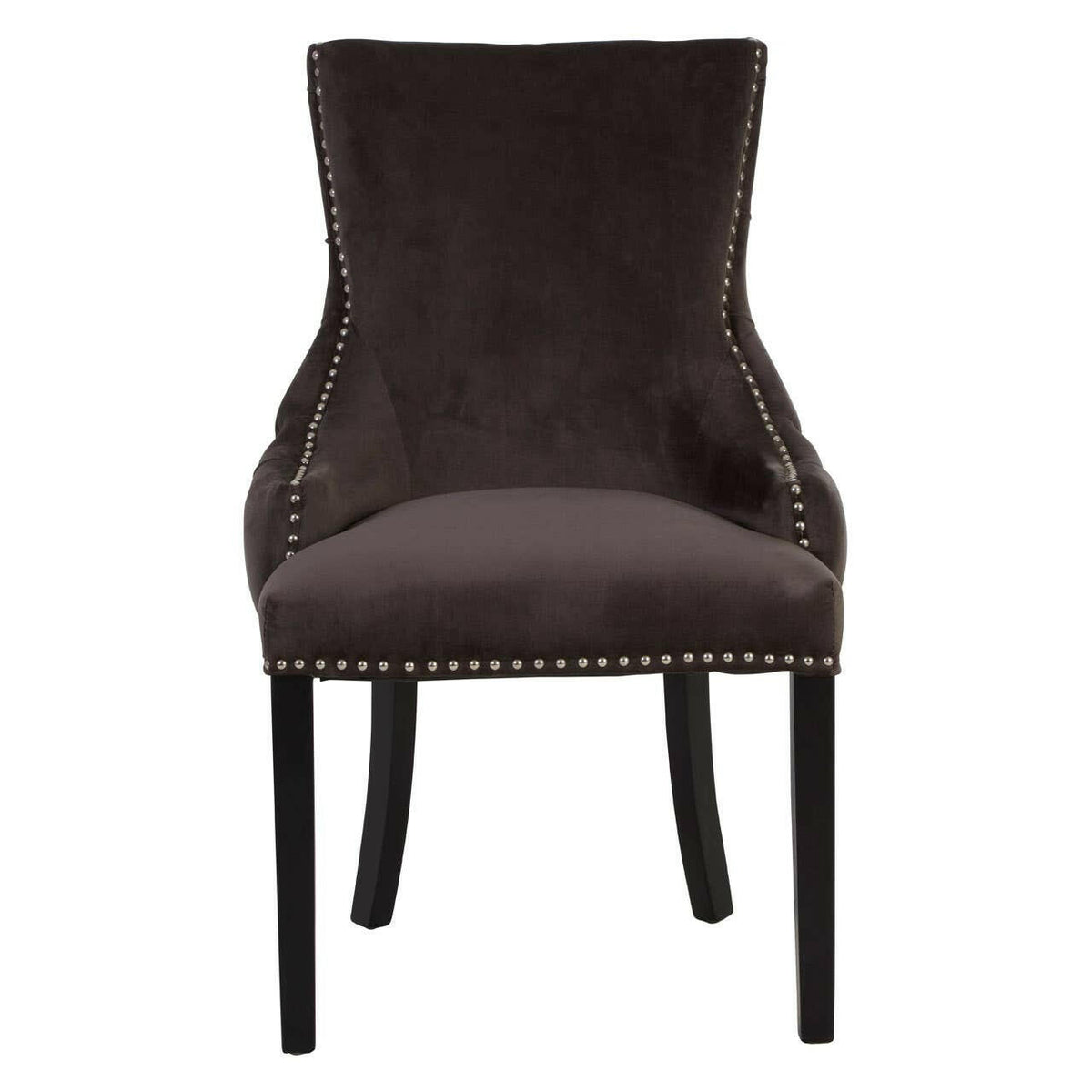 Kensington Townhouse Mink Velvet Dining Chair.