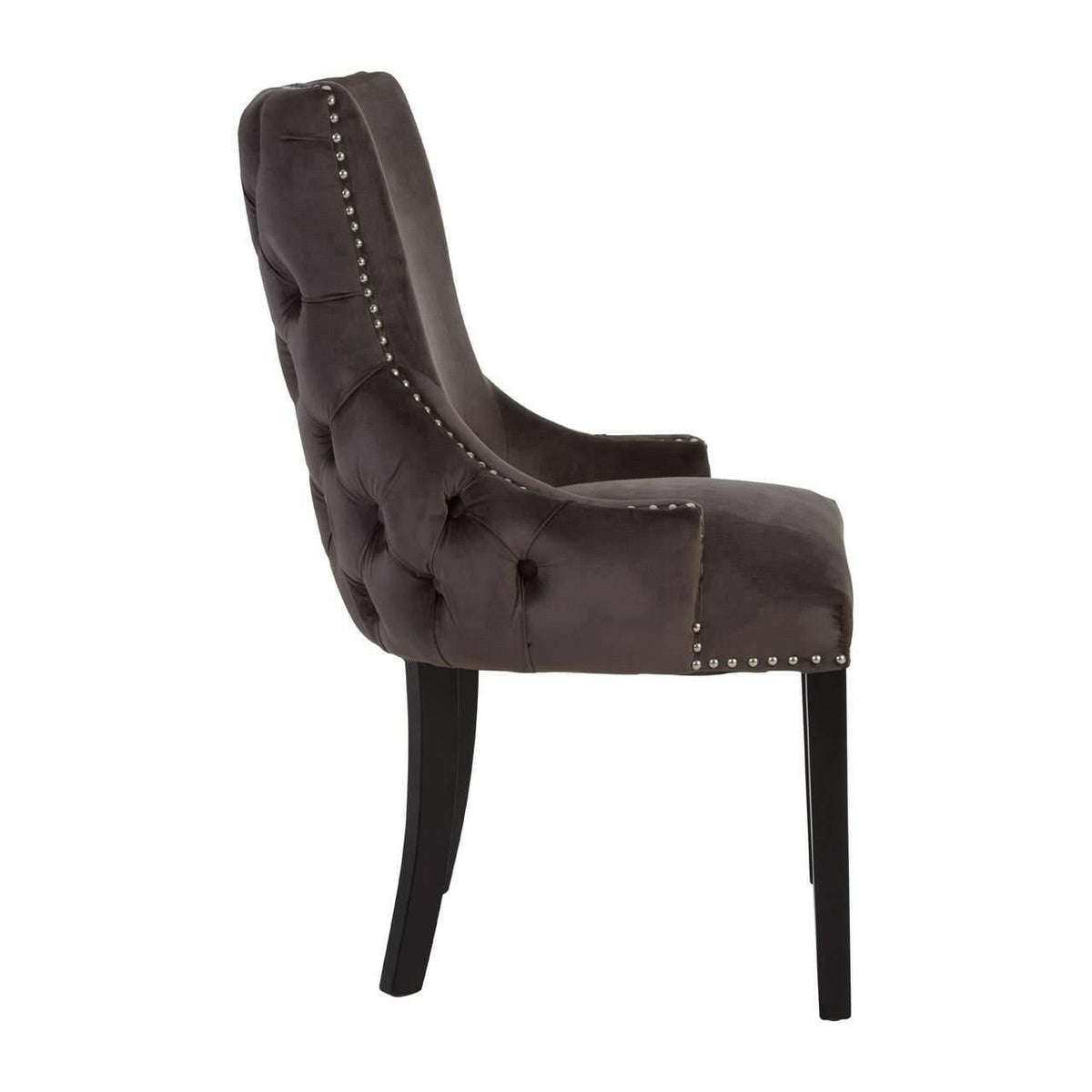 Kensington Townhouse Mink Velvet Dining Chair.