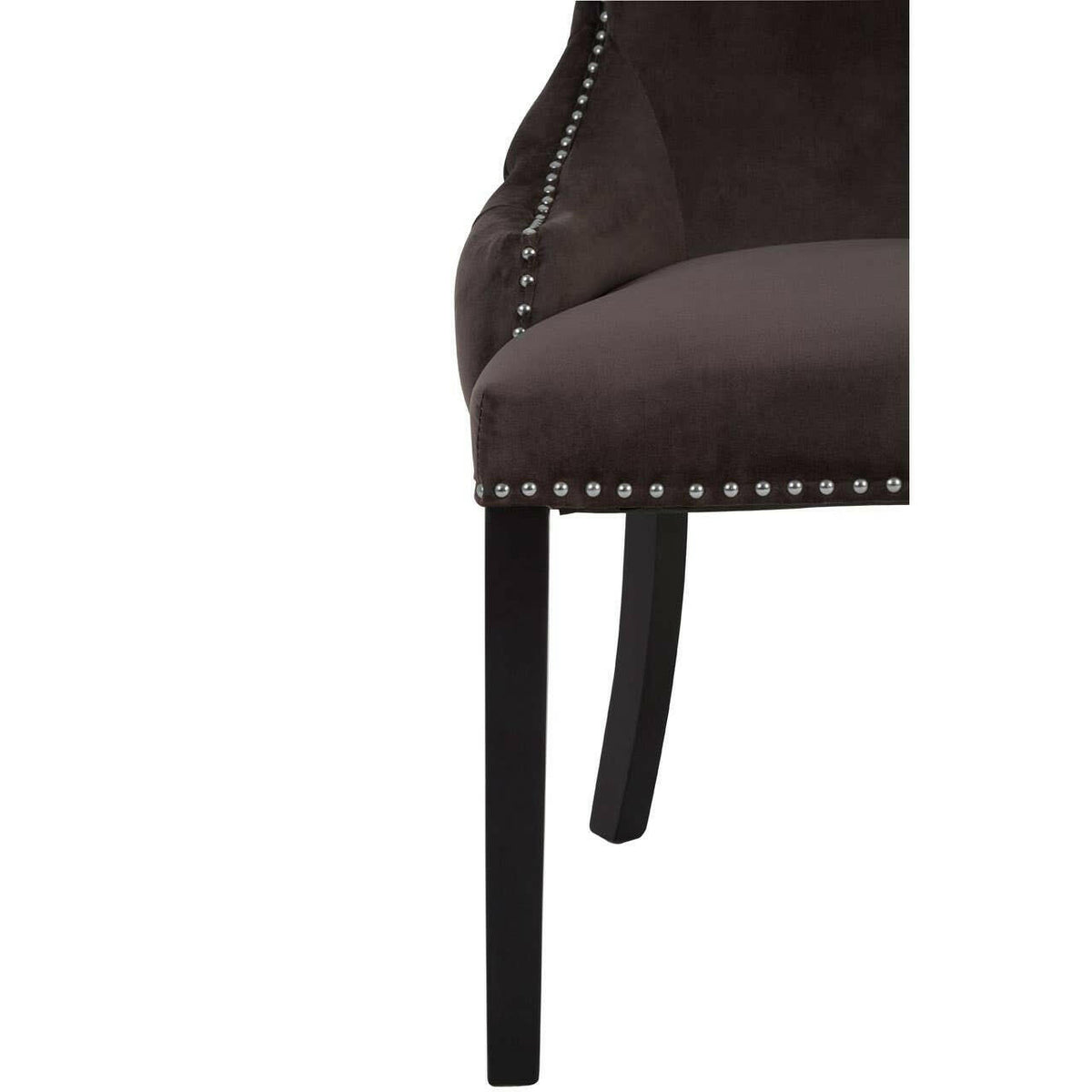 Kensington Townhouse Mink Velvet Dining Chair.