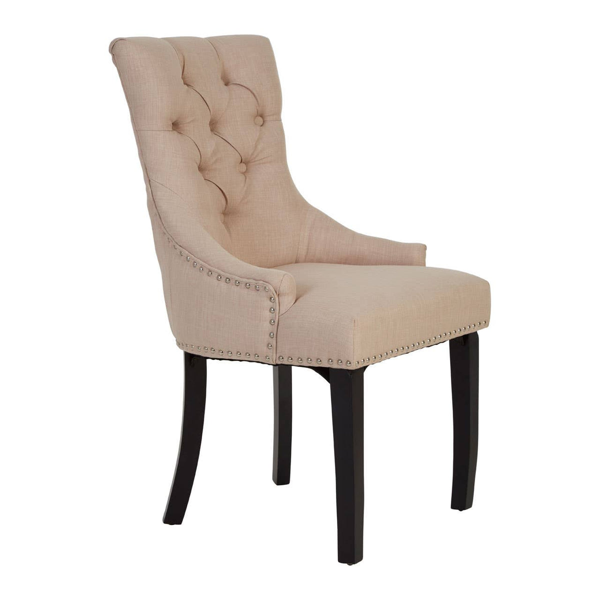 Kensington Townhouse Natural Linen Dining Chair.
