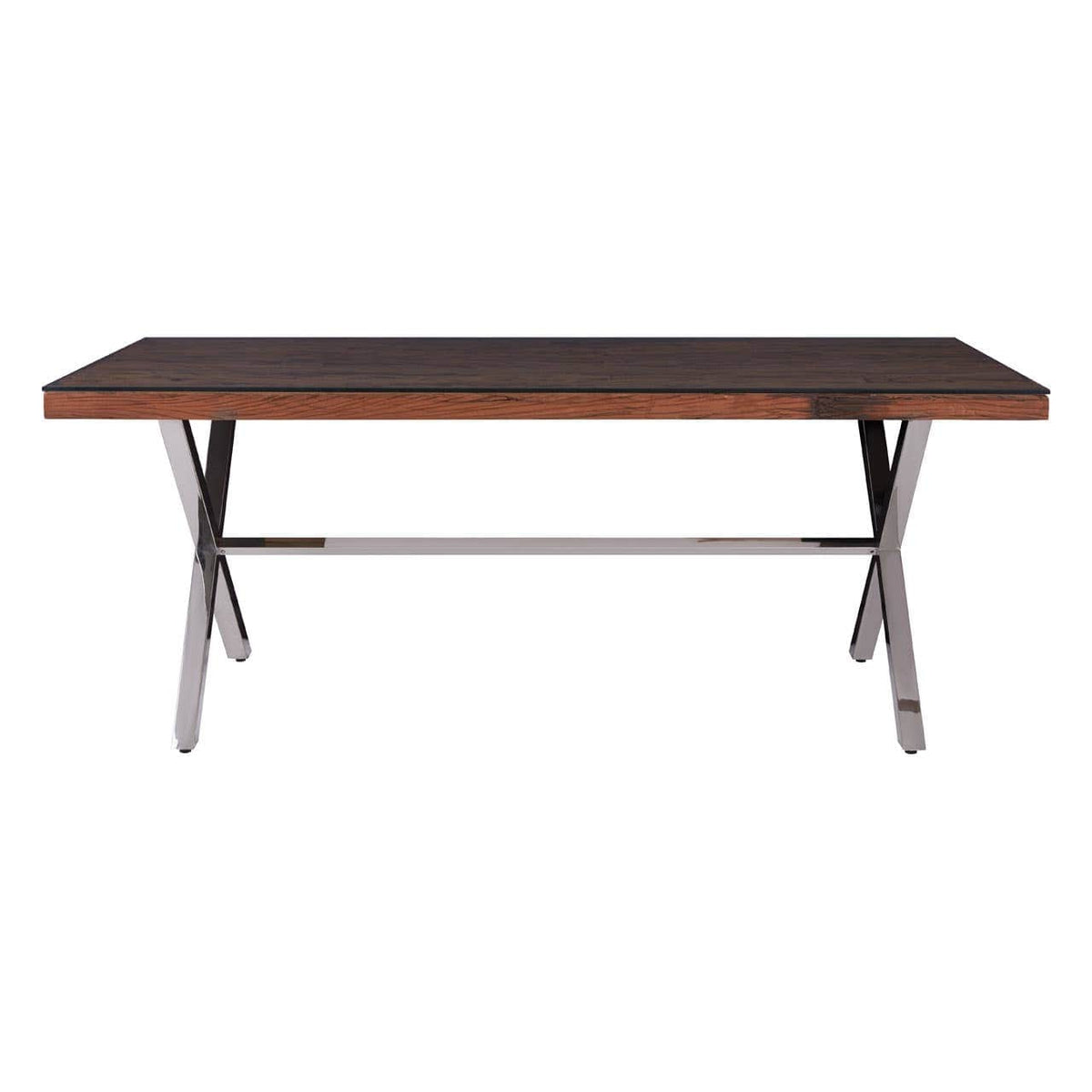 Kindo Natural Dining Table With Cross Base.