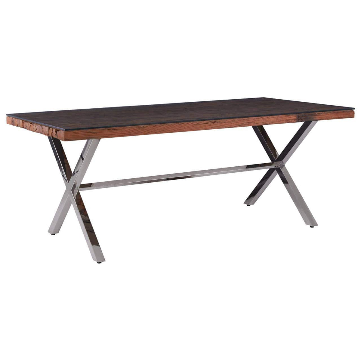 Kindo Natural Dining Table With Cross Base.