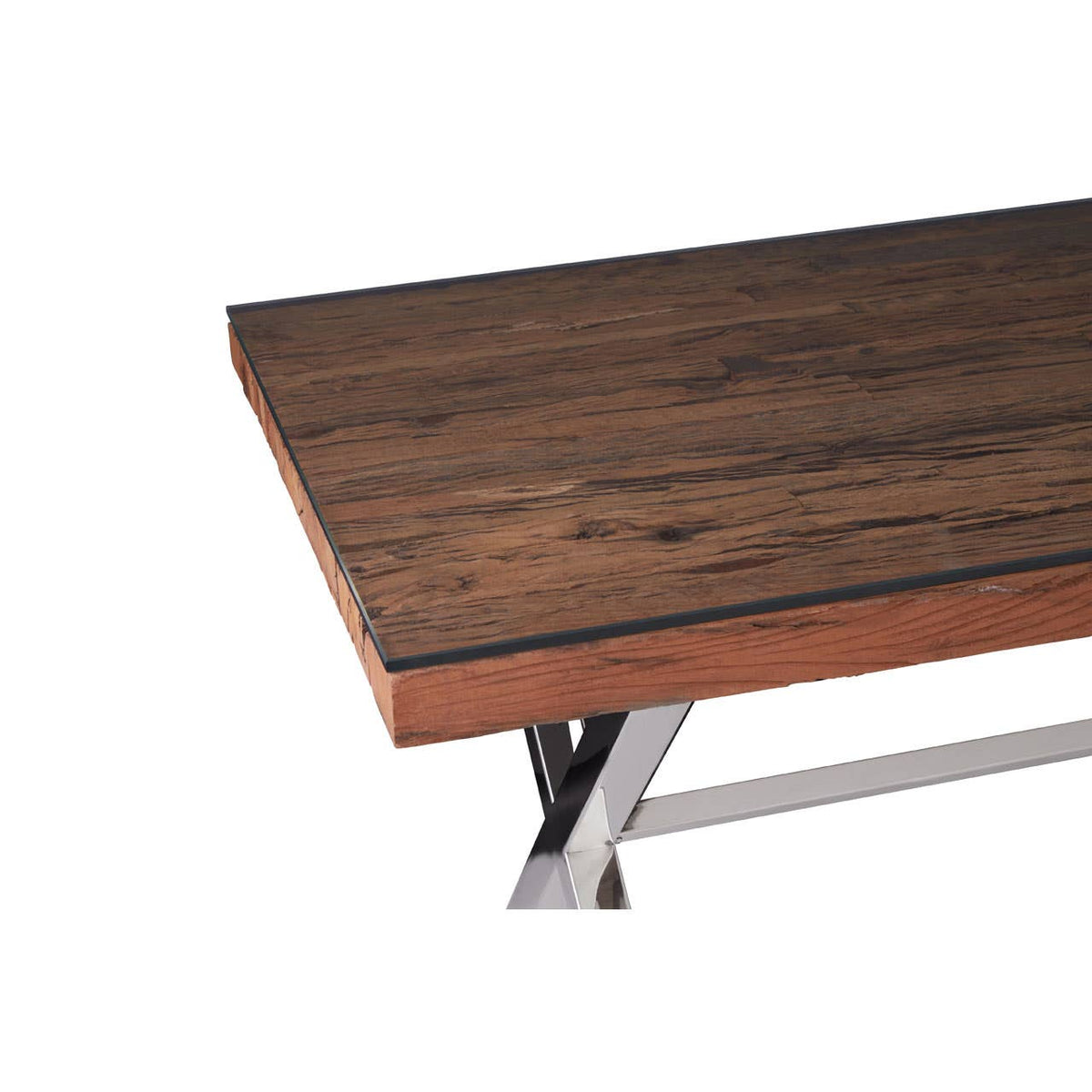 Kindo Natural Dining Table With Cross Base.