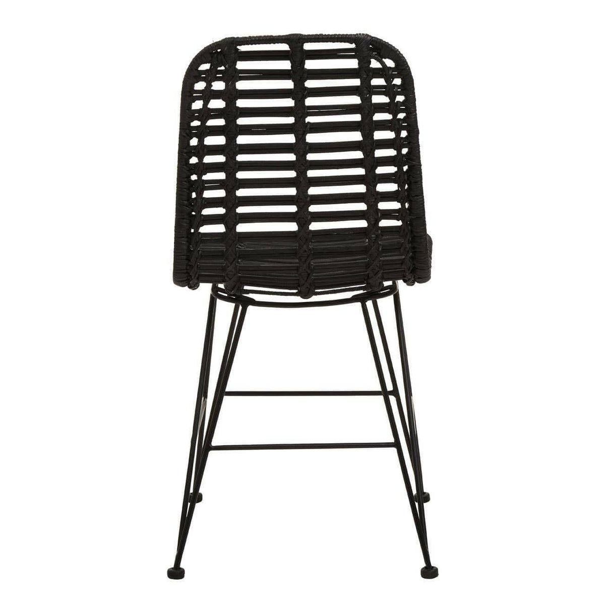 Lagom Black Natural Rattan Dining Chair.