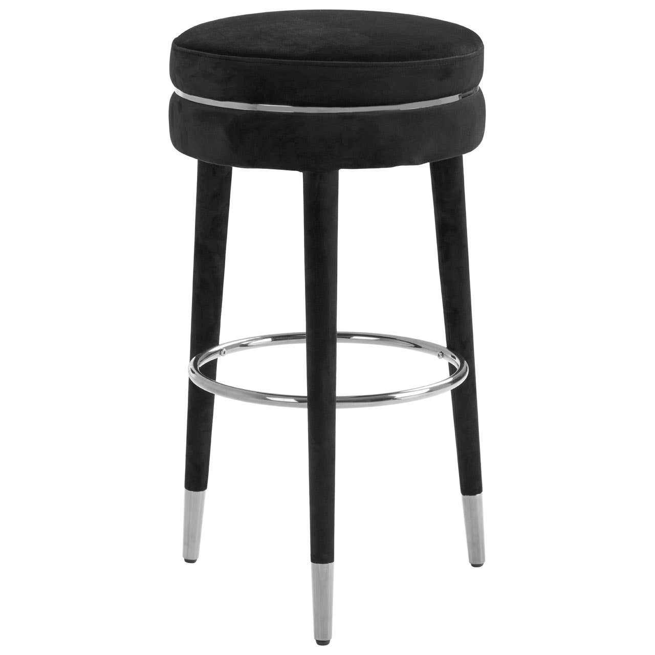 Noosa & Co. Dining Manahattan Grey Velvet Bar Stool House of Isabella UK