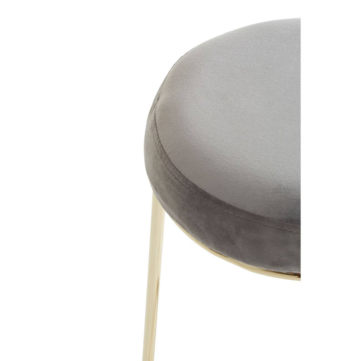 Manhattan Grey Velvet Tall Bar Stool.