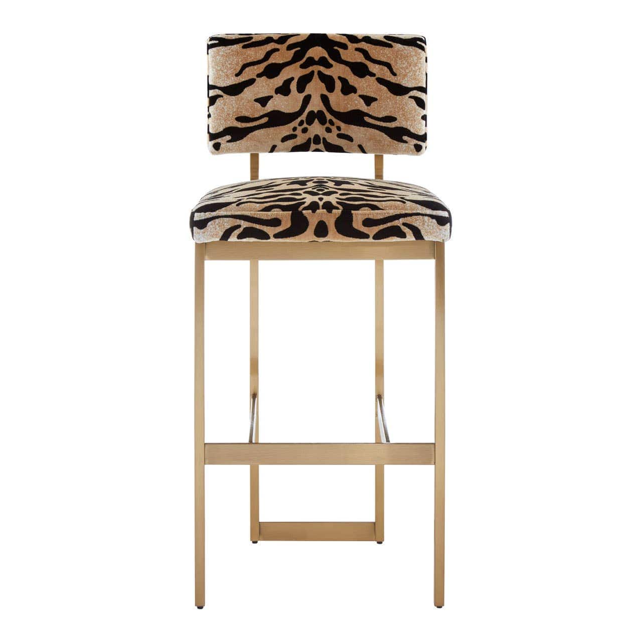 Noosa & Co. Dining Manhattan Tiger Print Bar Stool House of Isabella UK