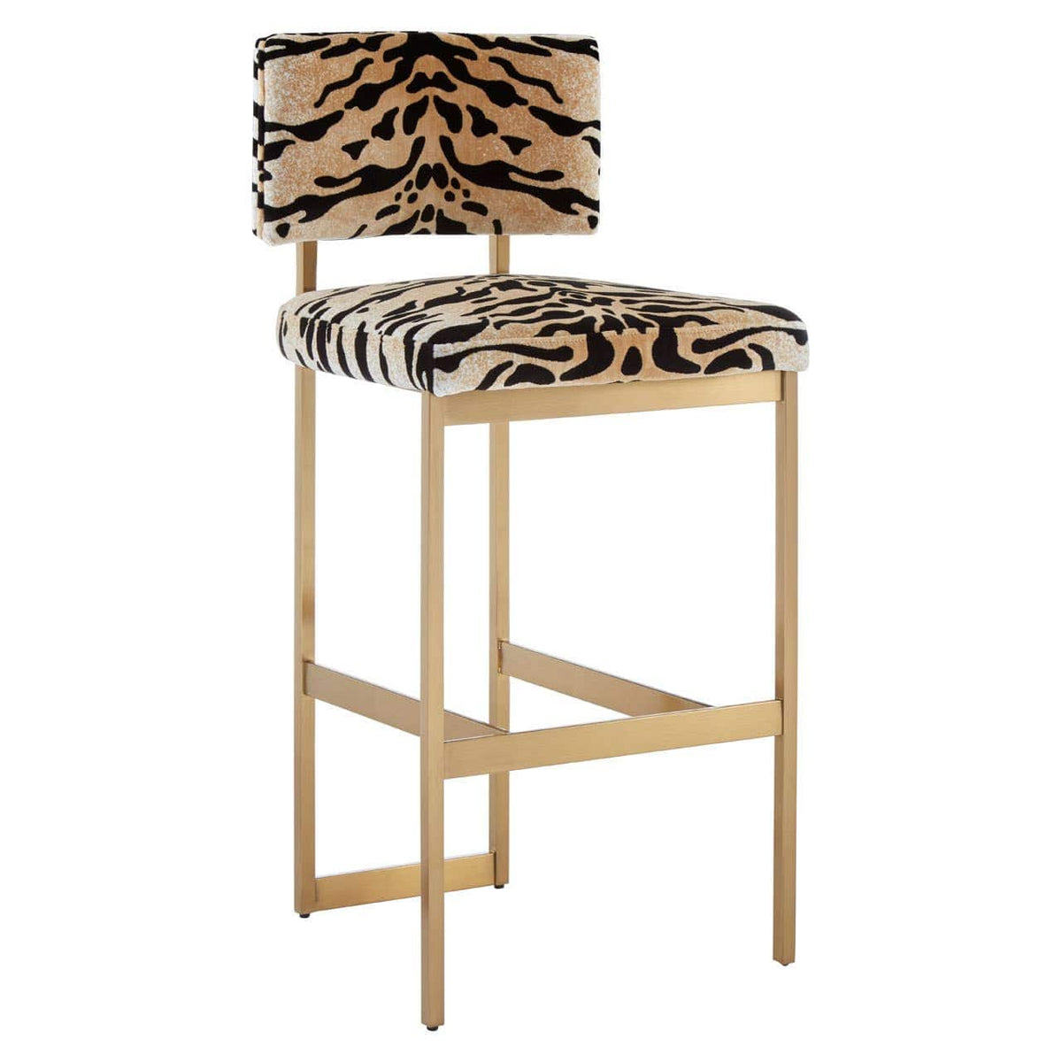Manhattan Tiger Print Bar Stool.