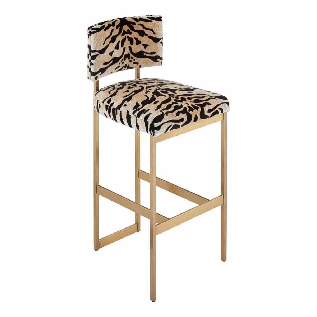 Manhattan Tiger Print Bar Stool.