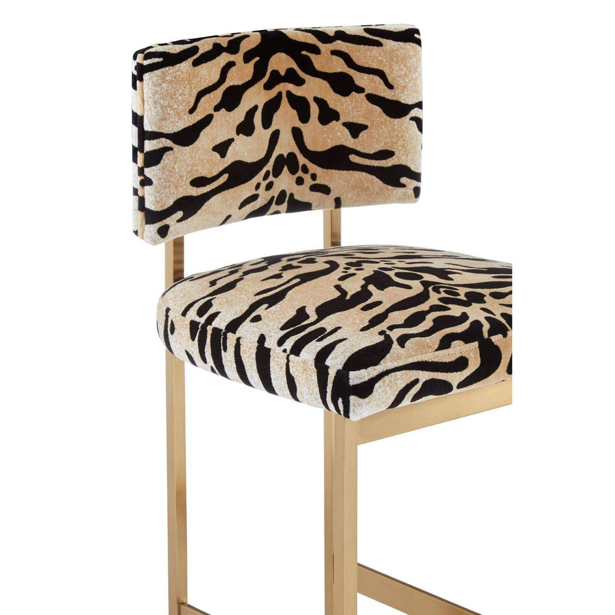 Manhattan Tiger Print Bar Stool.
