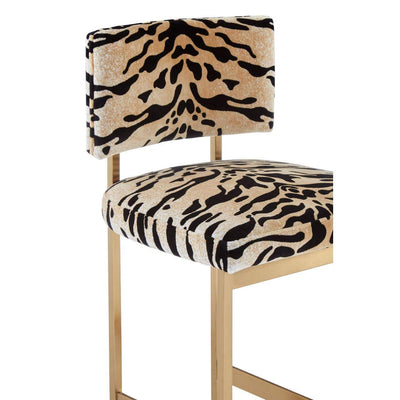 Noosa & Co. Dining Manhattan Tiger Print Bar Stool House of Isabella UK