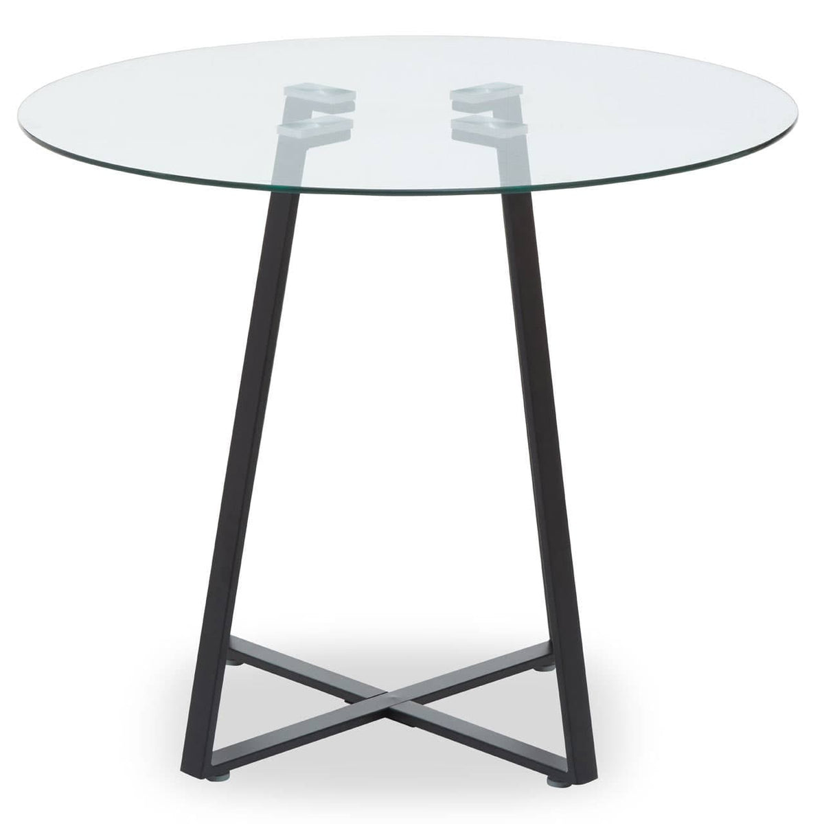 Metropolitan Matte Black Lattice Dining Table.