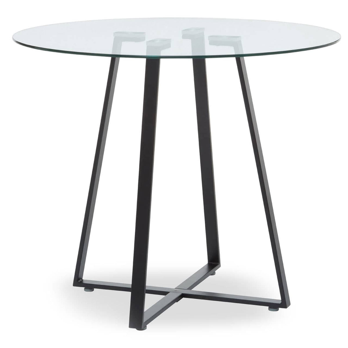 Metropolitan Matte Black Lattice Dining Table.