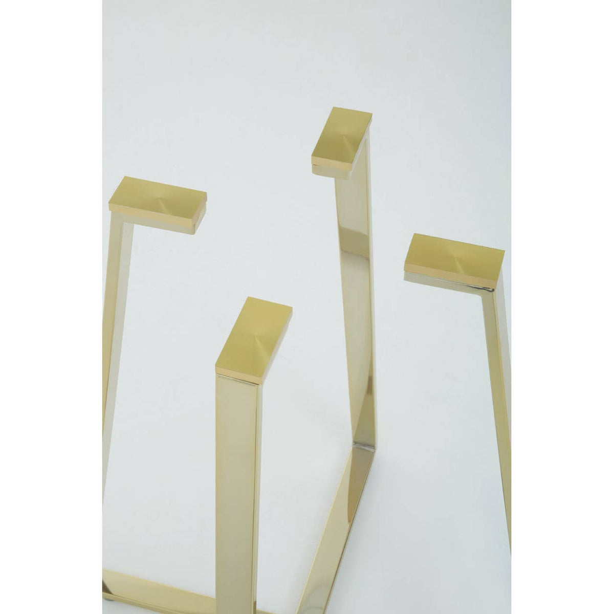 Metropolitan Round Gold Finish Dining Table.