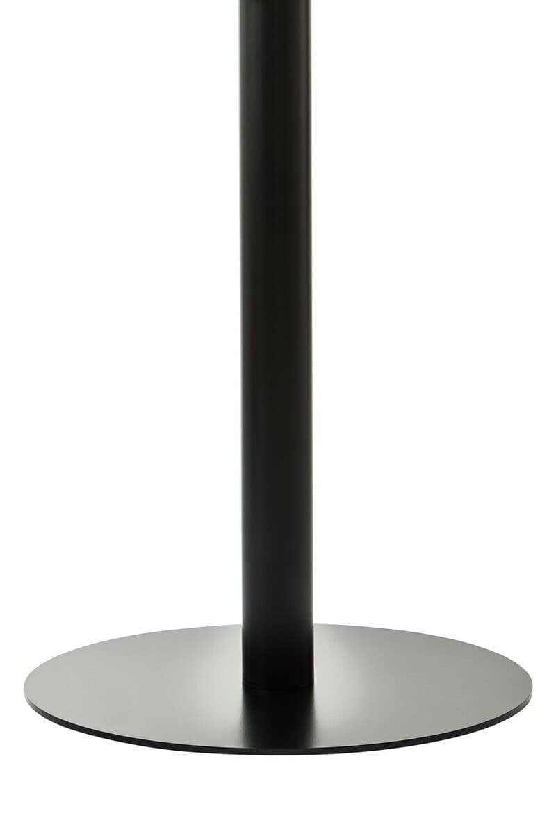 Metropolitan Round Matt Black Dining Table.