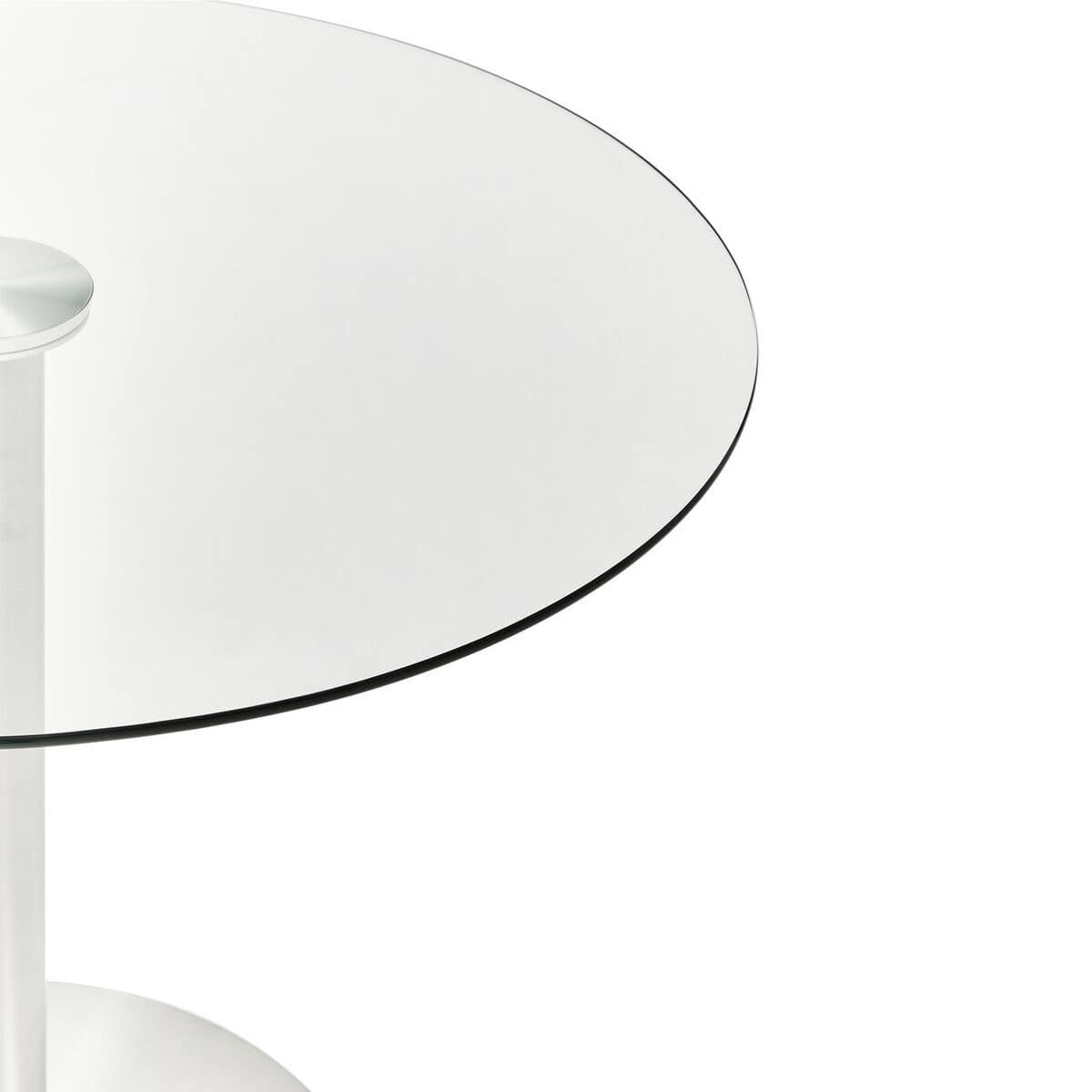 Noosa & Co. Dining Metropolitan Round Silver Finish Dining Table House of Isabella UK