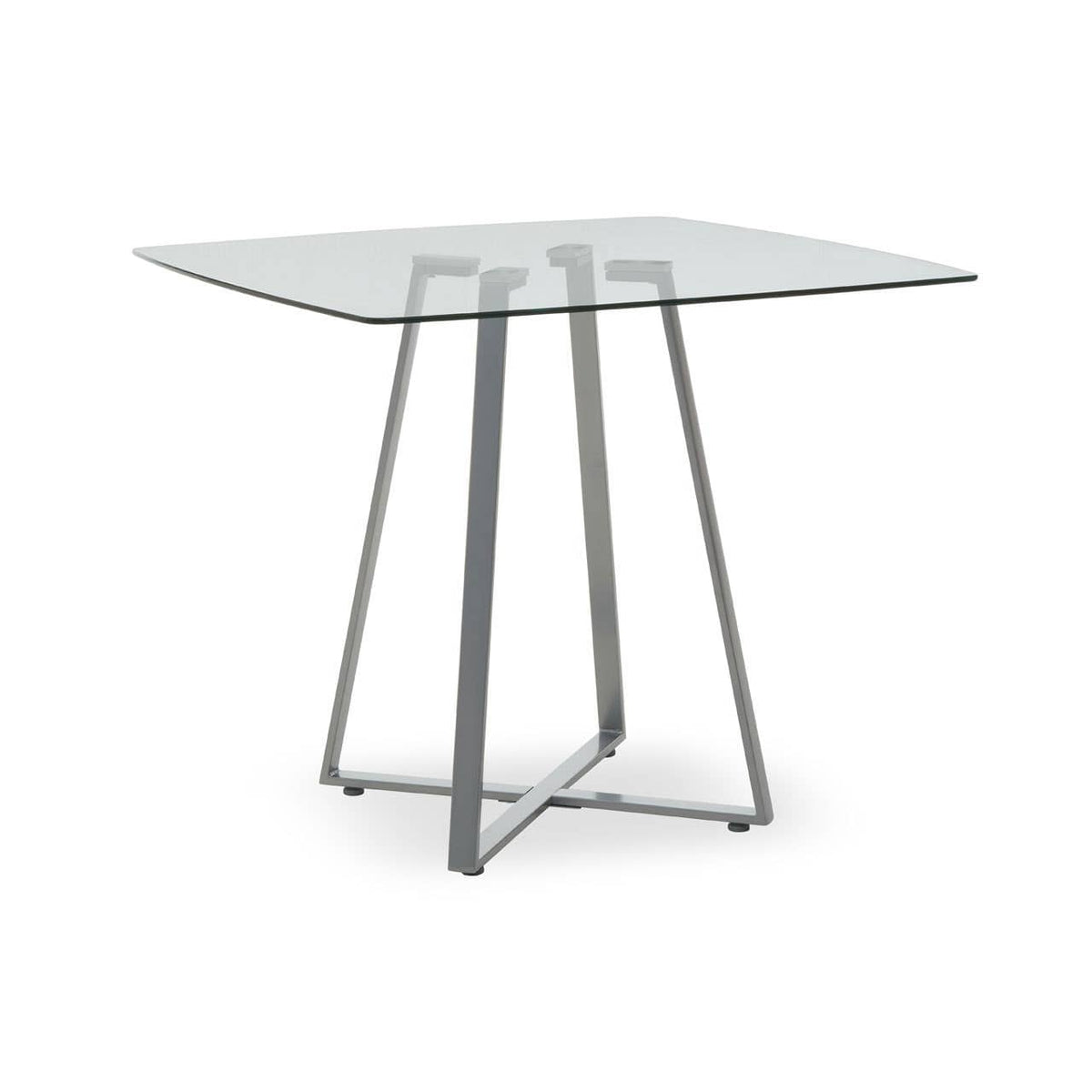 Metropolitan Square Matte Grey Dining Table.