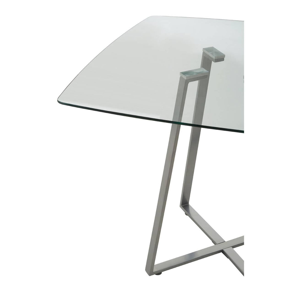Metropolitan Square Matte Grey Dining Table.