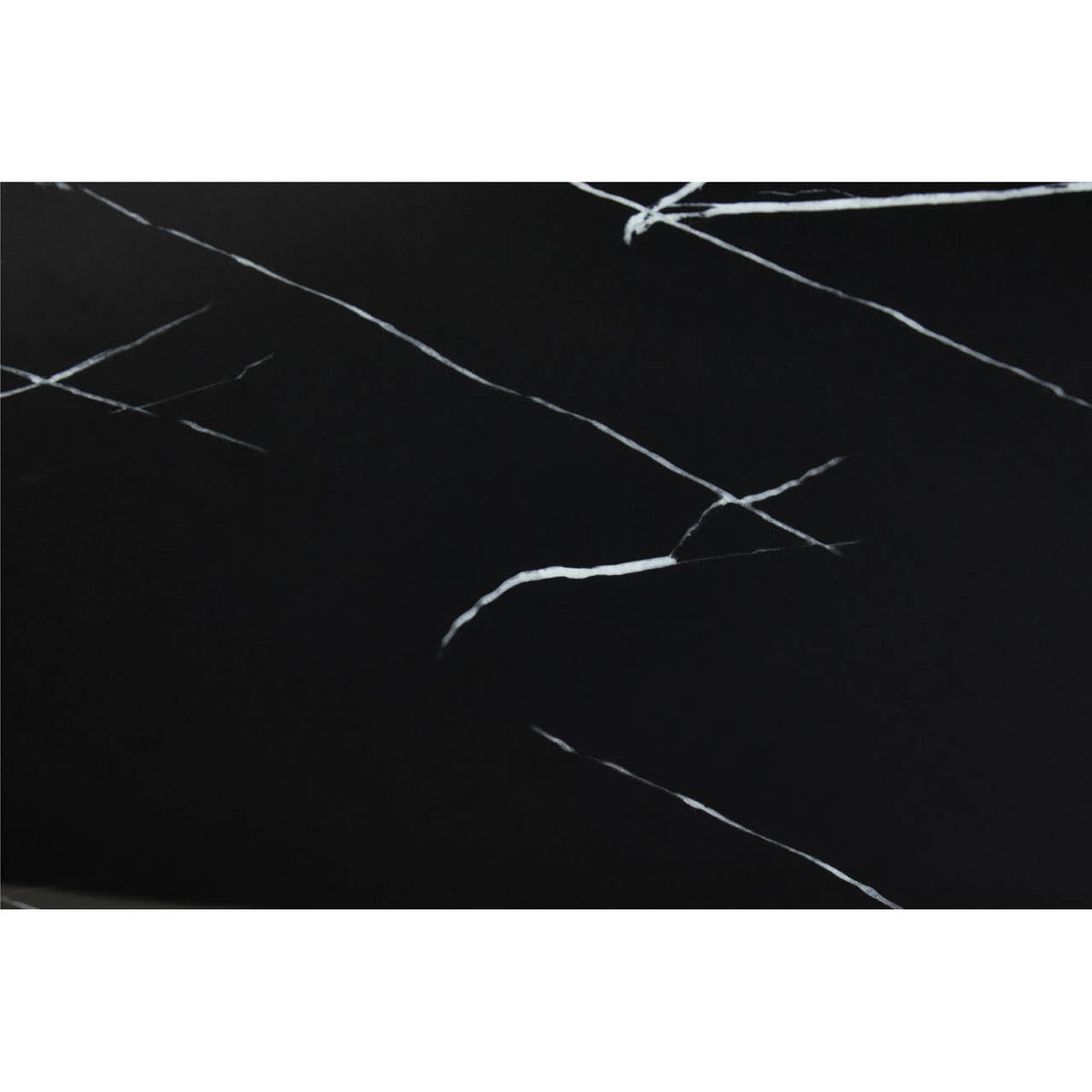Moda Black Marble Rectangular Dining Table.